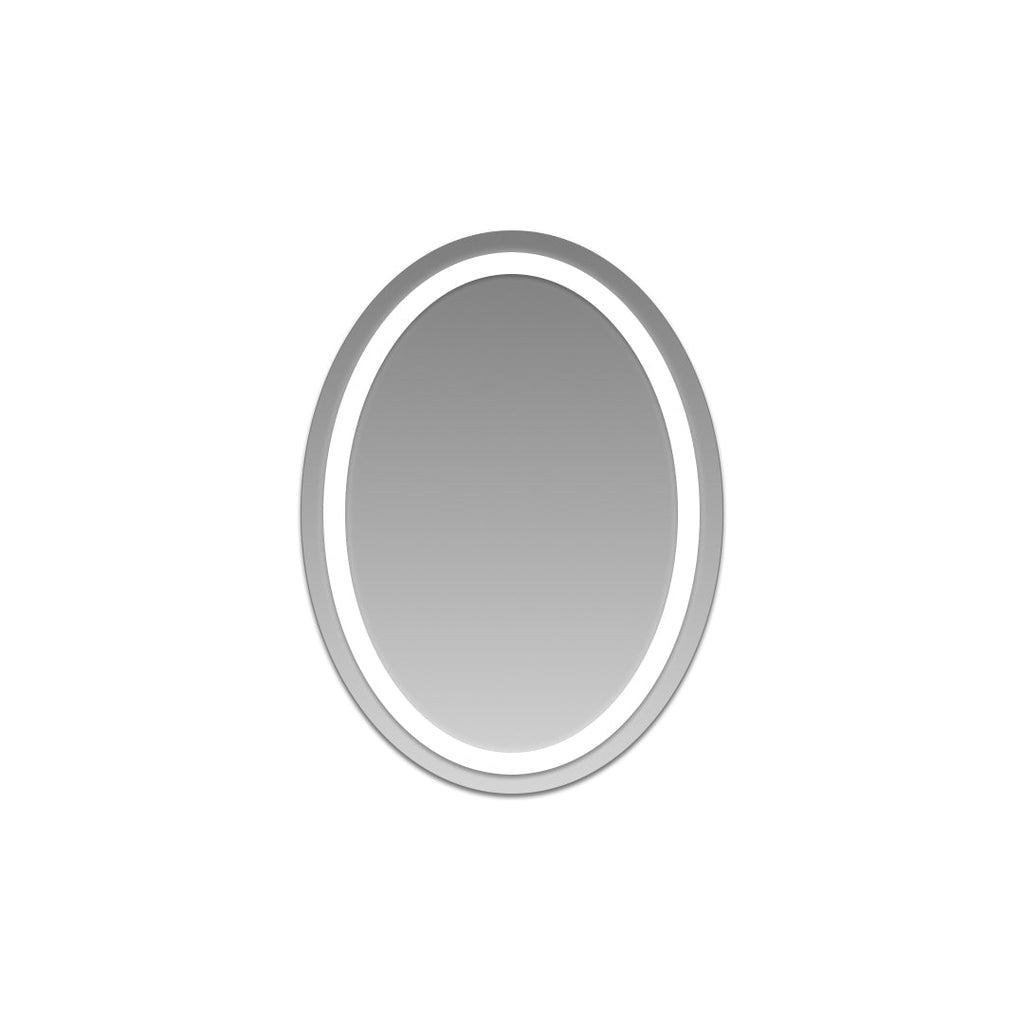 LED Oval Bathroom Lighted Vanity Mirror Multifunctional with Dimmable Touch Lighting, Anti-Fog, Backlit Makeup Mirror, Wall-Mounted Illuminated Vanity Mirror for Home and Salon Use