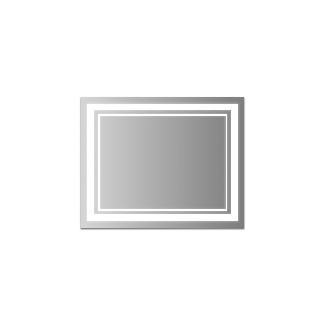 Bathroom Vanity Mirror with Lights Smart LED Anti-Fog Light, Illuminated Mirror with Touch Sensor, Adjustable Brightness, Demisting Feature, Contemporary Design, Makeup Mirror for Dressing Room, Wall-Mounted Mirror, Modern Bathroom Accessories, Energy-Eff