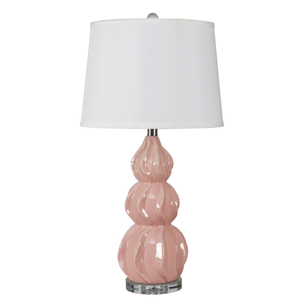 Gourd Ceramic Table Lamp – American Minimalist Accent Light for Home Decor