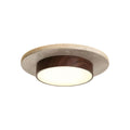 Vintage Travertine Flush Mount Ceiling Light Fixture