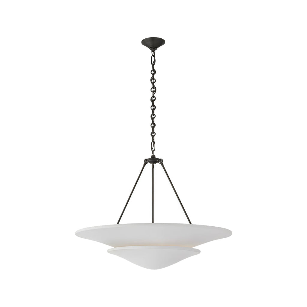White Plaster Chandelier French Vintage Ceiling Light