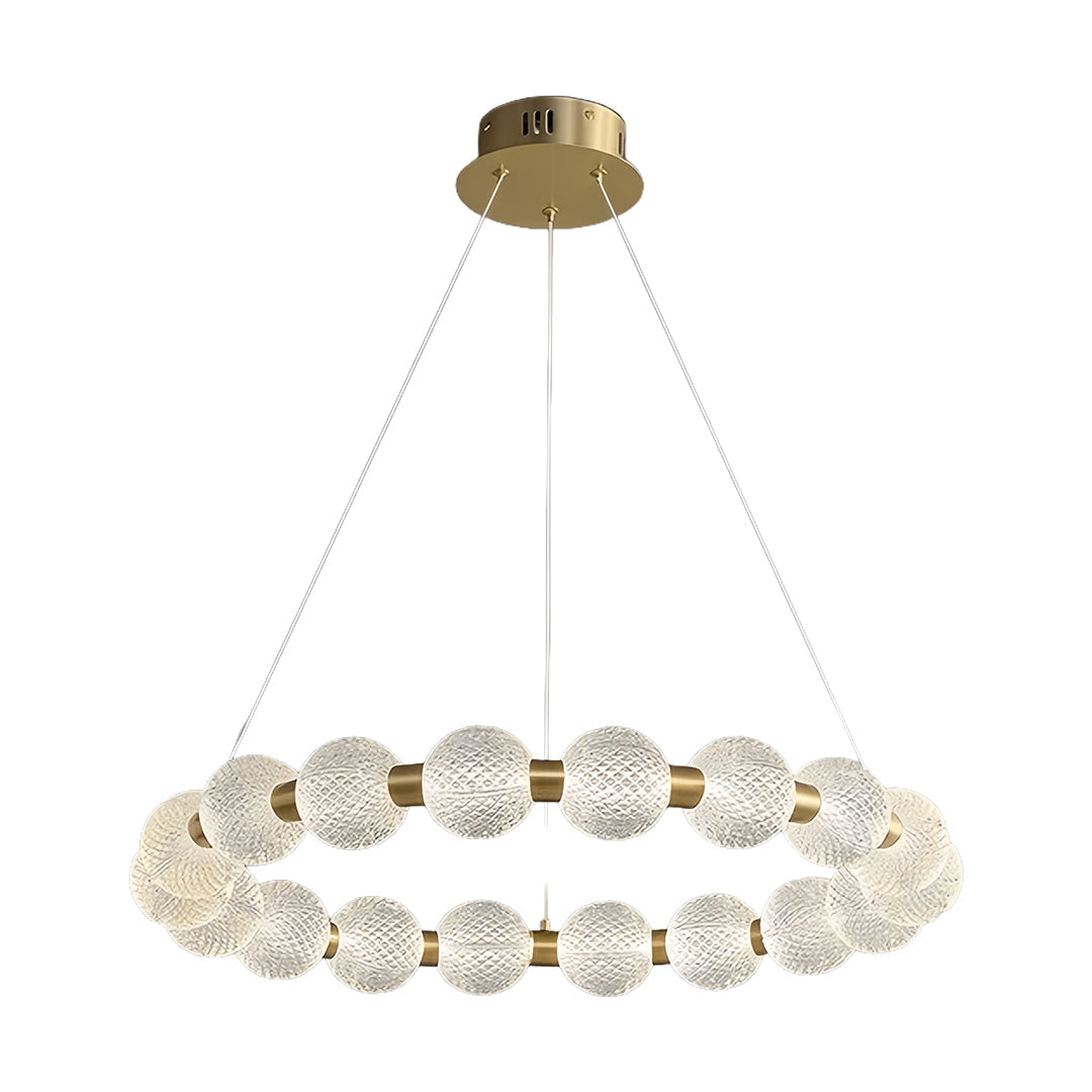 Minimalist Glass Shade Chandelier Luxury Island Light