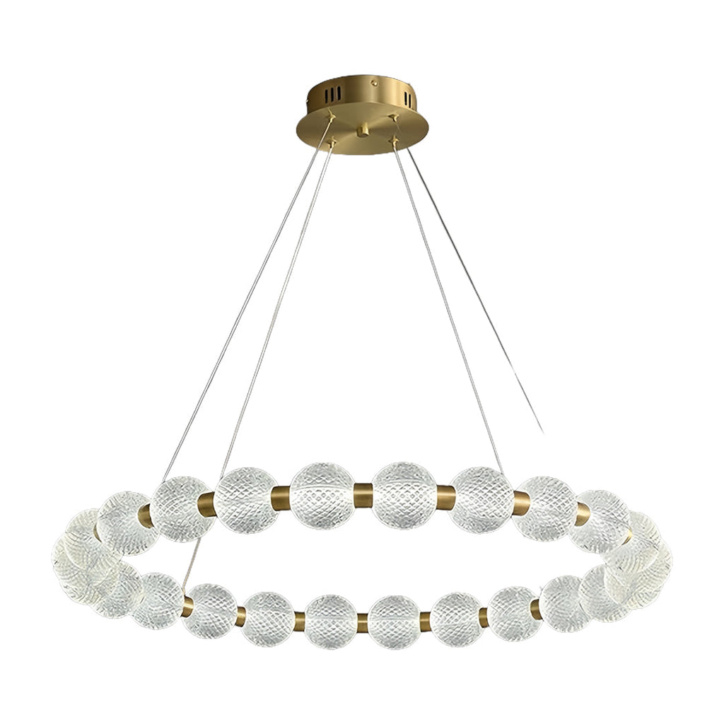 Minimalist Glass Shade Chandelier Luxury Island Light