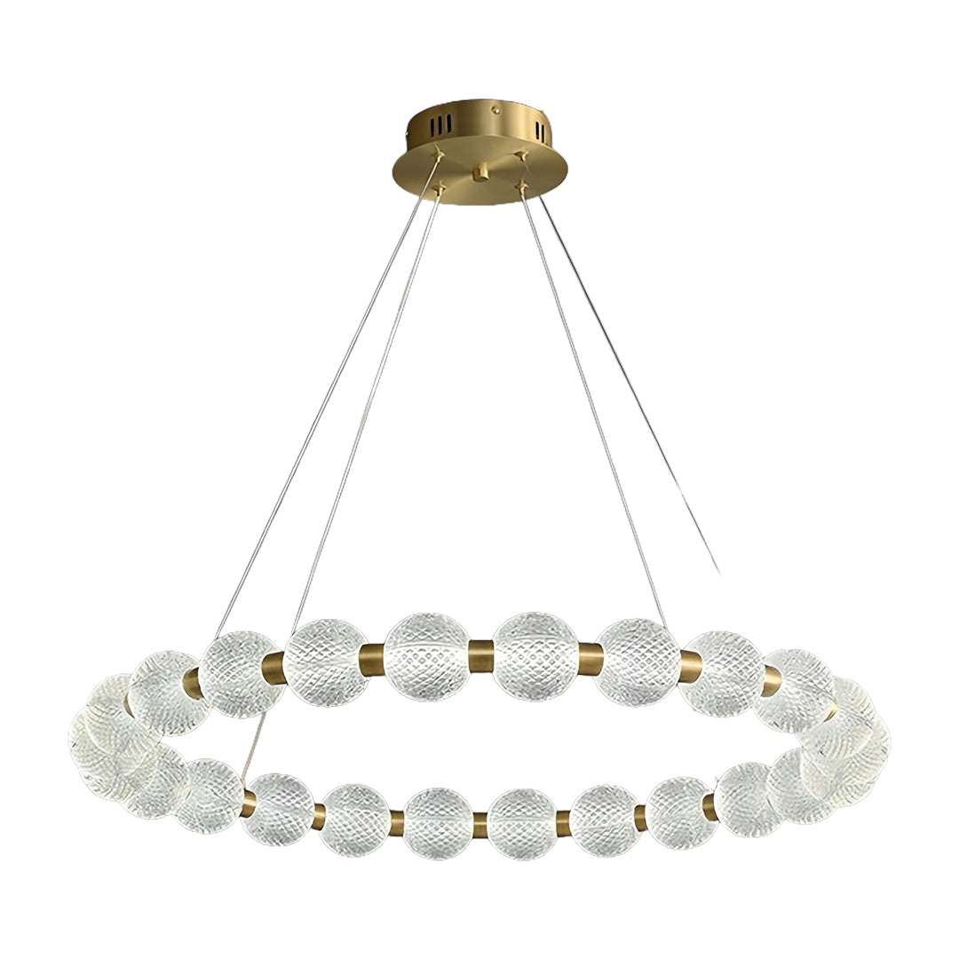 Minimalist Glass Shade Chandelier Luxury Island Light