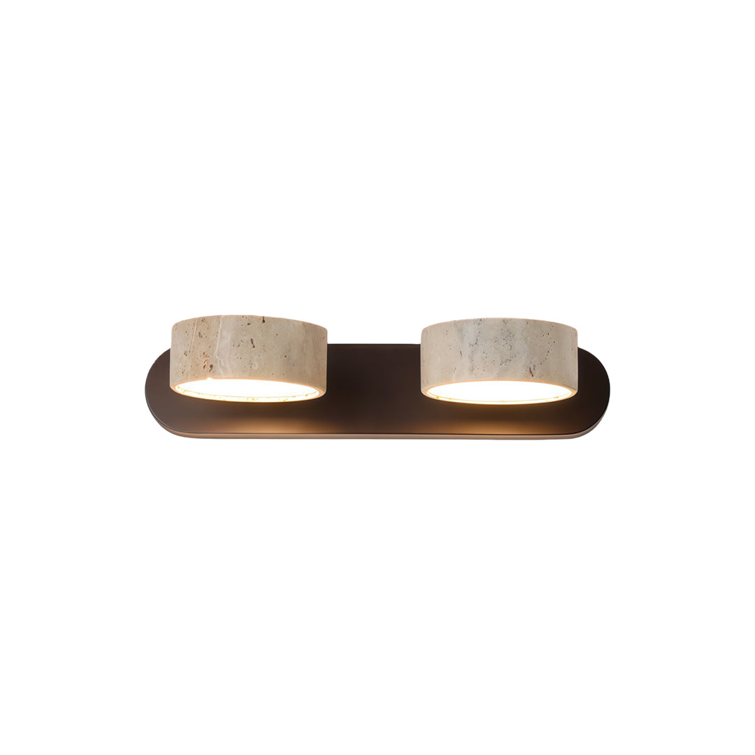Vanity Bar Light Sconce Japanese Vintage Travertine LED Light, Wall Sconce Lighting, Bathroom Vanity Fixtures, Decorative LED Wall Lamp, Retro Japanese Home Decor, Rustic Travertine Lighting, Modern Vintage Wall Light, Energy Efficient LED Vanity Sconce,