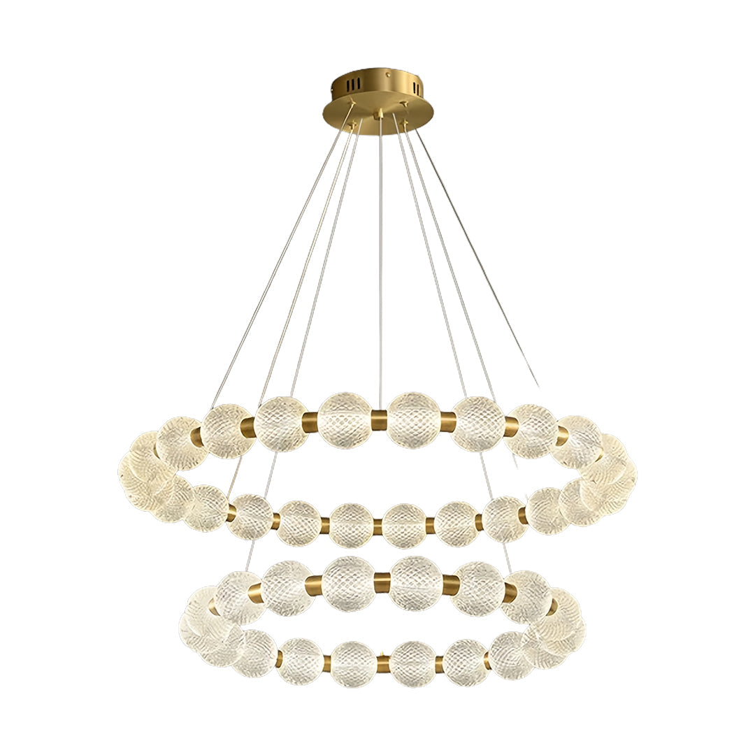 Minimalist Glass Shade Chandelier Luxury Island Light