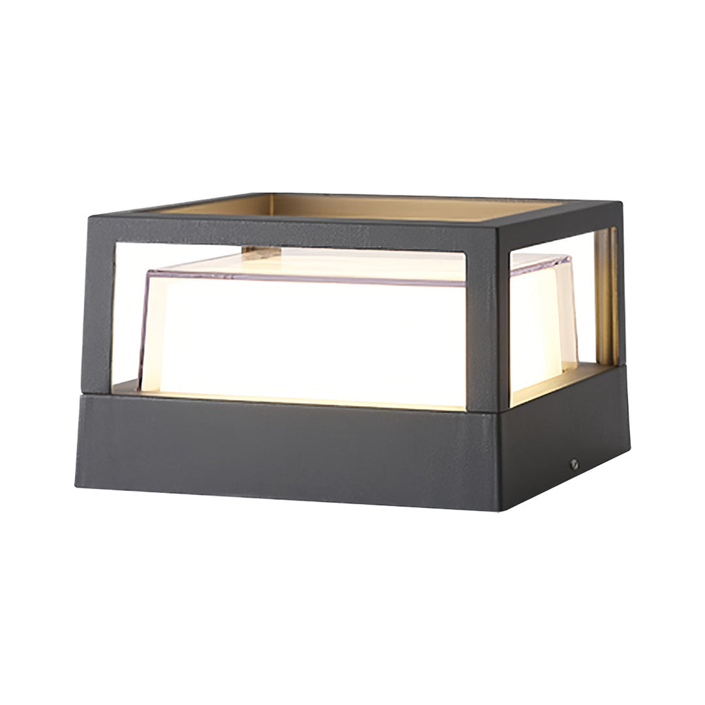Square Pillar Outdoor Double-Layer Light-Blocking Lamp