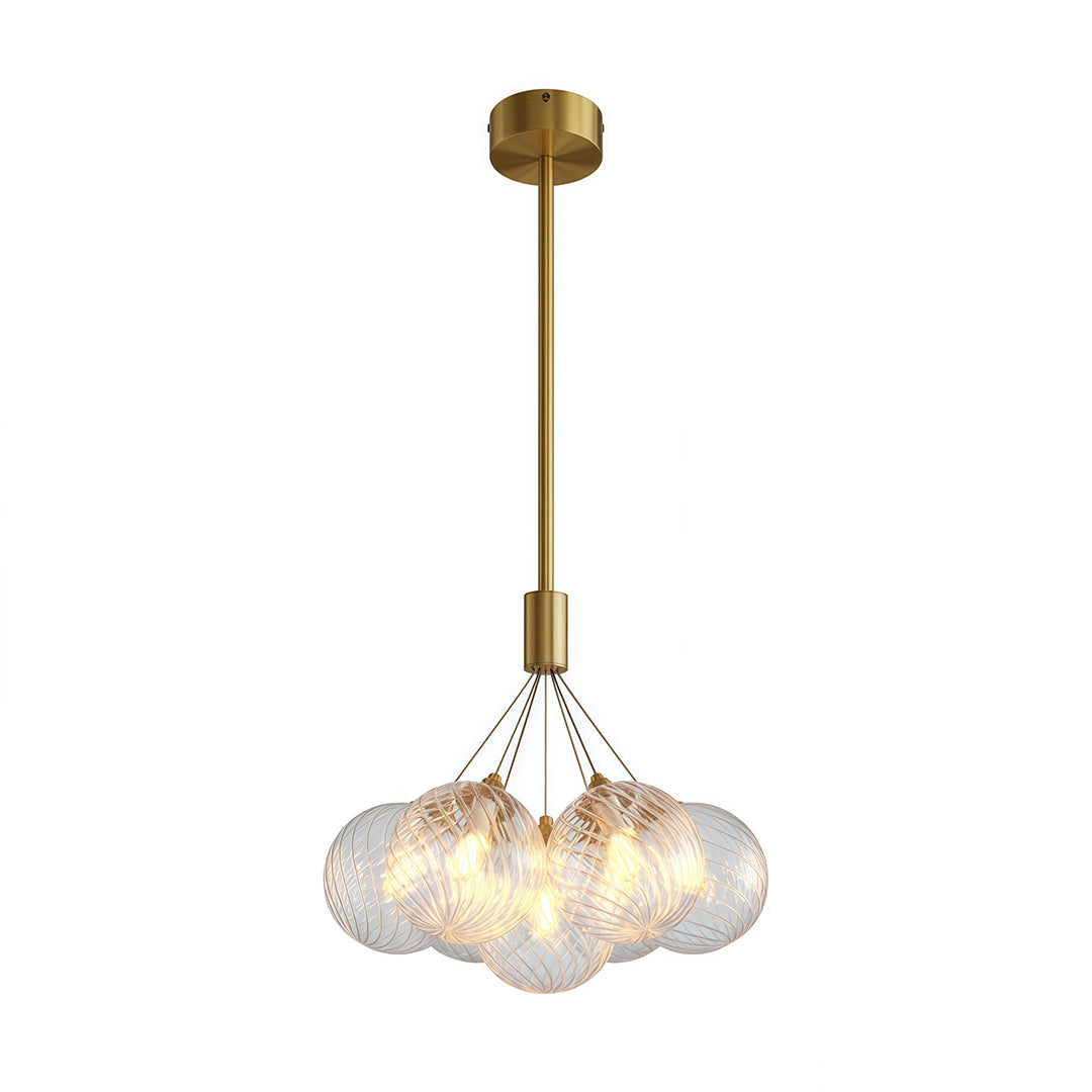 Modern Bubble Chandelier Minimalist Copper Ceiling Light