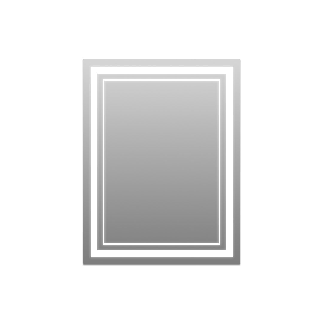 Bathroom Vanity Mirror with Lights Smart LED Anti-Fog Light, Illuminated Mirror with Touch Sensor, Adjustable Brightness, Demisting Feature, Contemporary Design, Makeup Mirror for Dressing Room, Wall-Mounted Mirror, Modern Bathroom Accessories, Energy-Eff