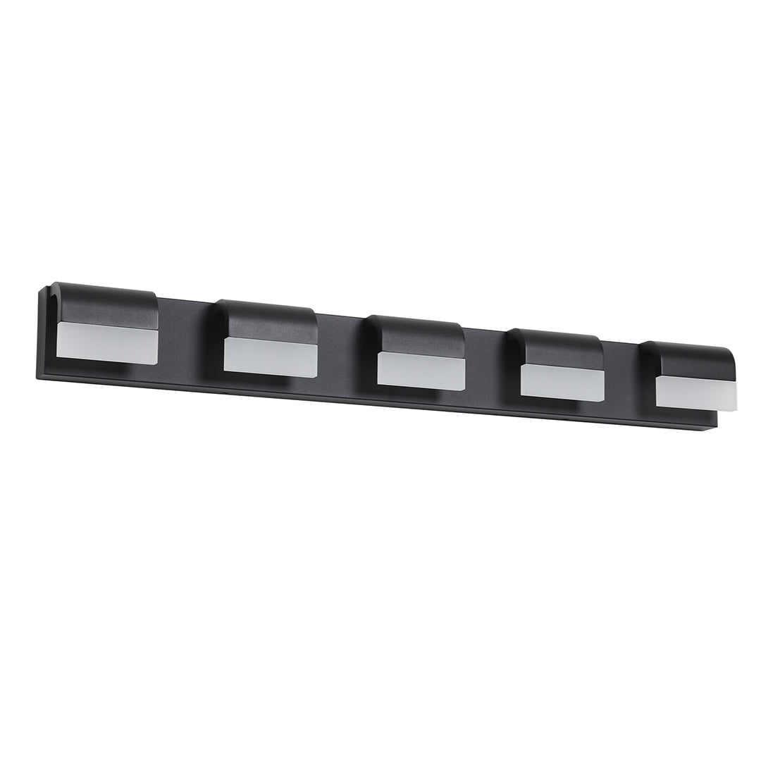 Black Vanity Lighting for Bathroom Makeup Mirror Light, Modern LED Wall Sconce, Dimmable Cosmetic Light Fixture, Stylish Glam Room Lighting, Adjustable Brightness, Easy Install for Home Decor, Contemporary Bathroom Accessories, Elegant Makeup Station Ligh