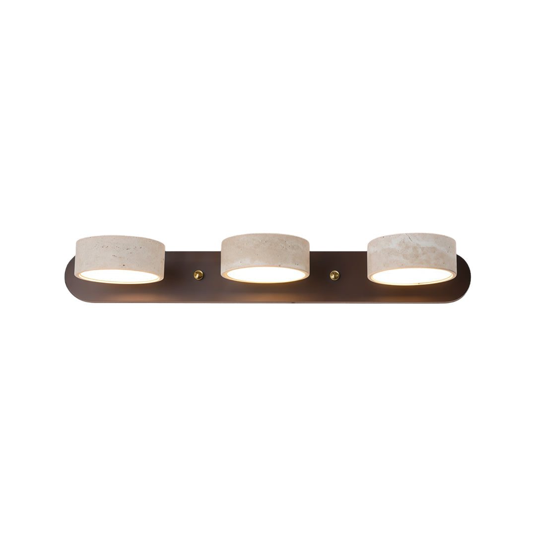 Vanity Bar Light Sconce Japanese Vintage Travertine LED Light, Wall Sconce Lighting, Bathroom Vanity Fixtures, Decorative LED Wall Lamp, Retro Japanese Home Decor, Rustic Travertine Lighting, Modern Vintage Wall Light, Energy Efficient LED Vanity Sconce,
