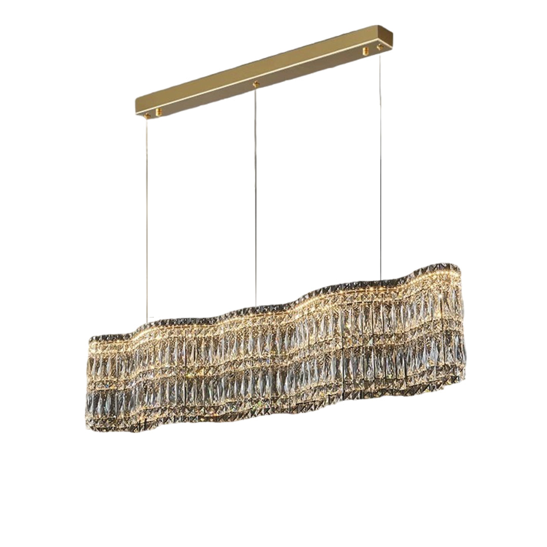 LED Crystal Chandelier Modern Elegant Lighting Minimalist Design