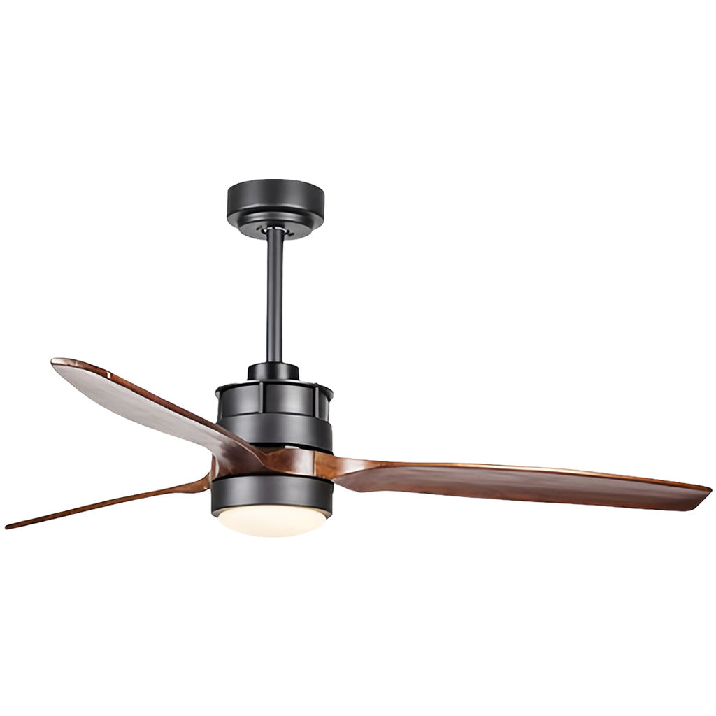 Contemporary LED Ceiling Fan with Remote Control and Light