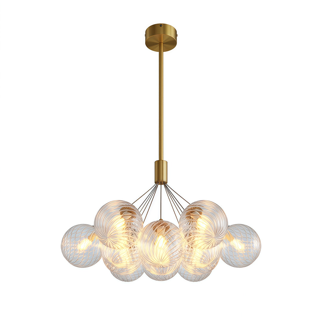 Modern Bubble Chandelier Minimalist Copper Ceiling Light