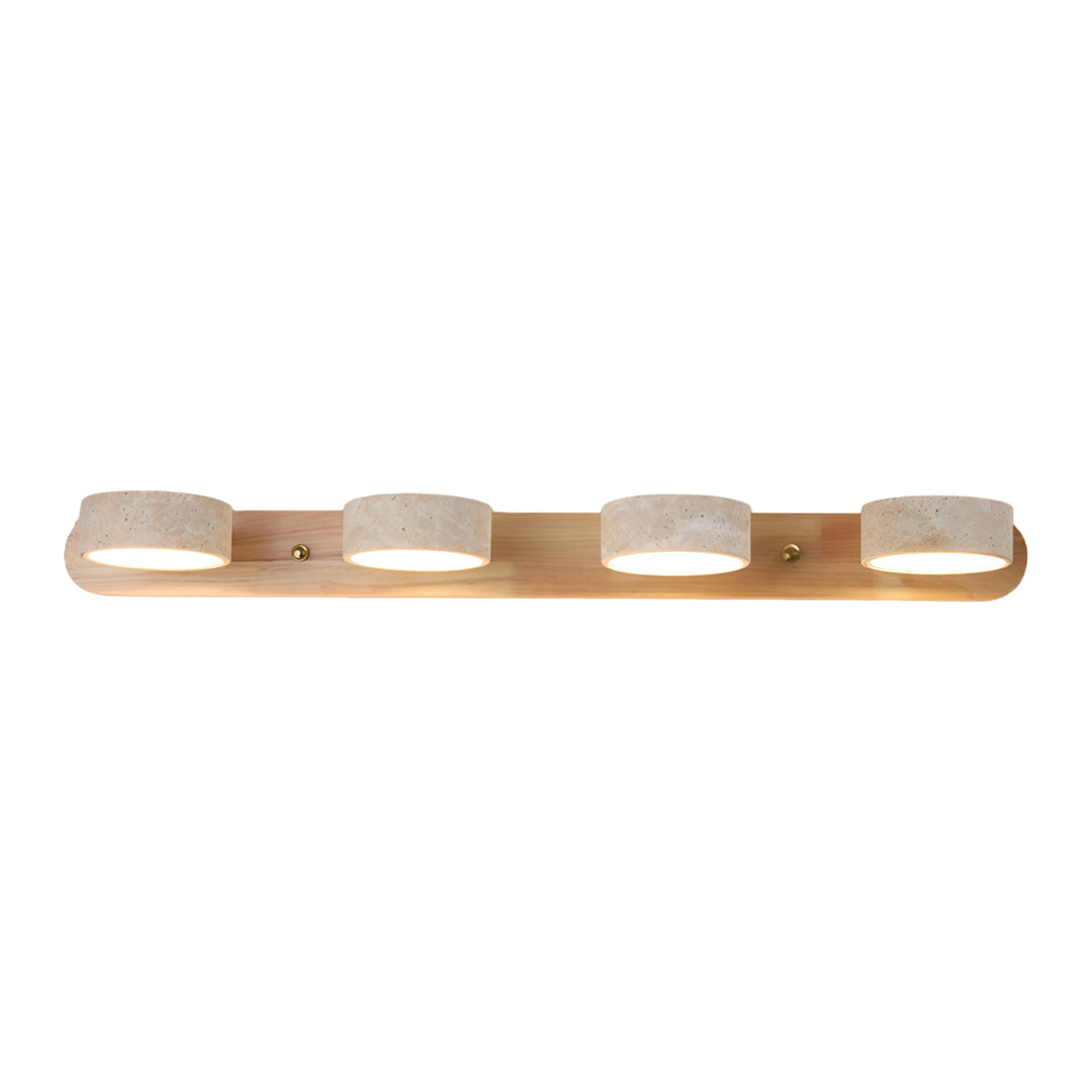 Vanity Bar Light Sconce Japanese Vintage Travertine LED Light, Wall Sconce Lighting, Bathroom Vanity Fixtures, Decorative LED Wall Lamp, Retro Japanese Home Decor, Rustic Travertine Lighting, Modern Vintage Wall Light, Energy Efficient LED Vanity Sconce,