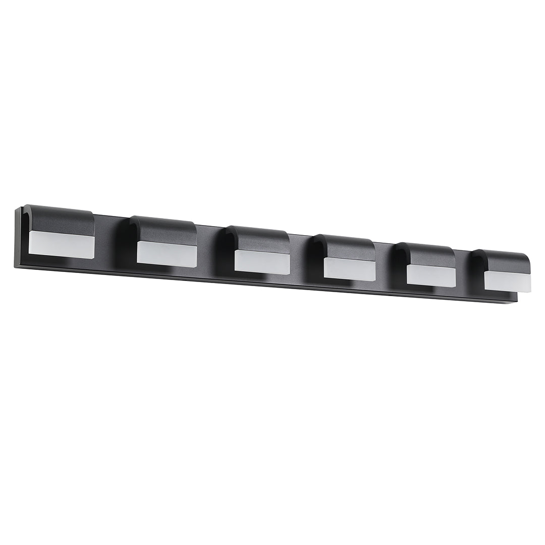 Black Vanity Lighting for Bathroom Makeup Mirror Light, Modern LED Wall Sconce, Dimmable Cosmetic Light Fixture, Stylish Glam Room Lighting, Adjustable Brightness, Easy Install for Home Decor, Contemporary Bathroom Accessories, Elegant Makeup Station Ligh