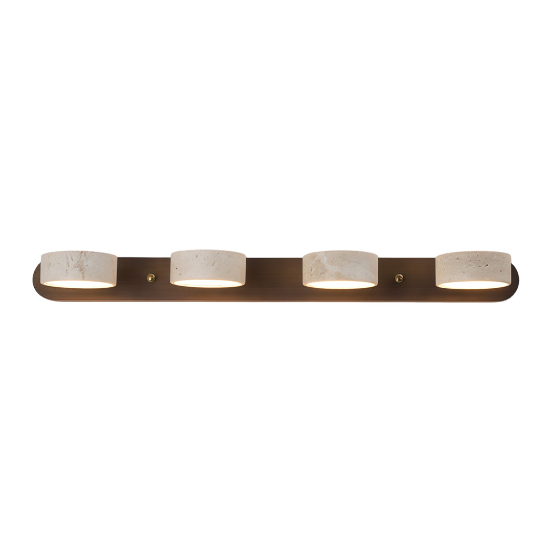 Vanity Bar Light Sconce Japanese Vintage Travertine LED Light, Wall Sconce Lighting, Bathroom Vanity Fixtures, Decorative LED Wall Lamp, Retro Japanese Home Decor, Rustic Travertine Lighting, Modern Vintage Wall Light, Energy Efficient LED Vanity Sconce,