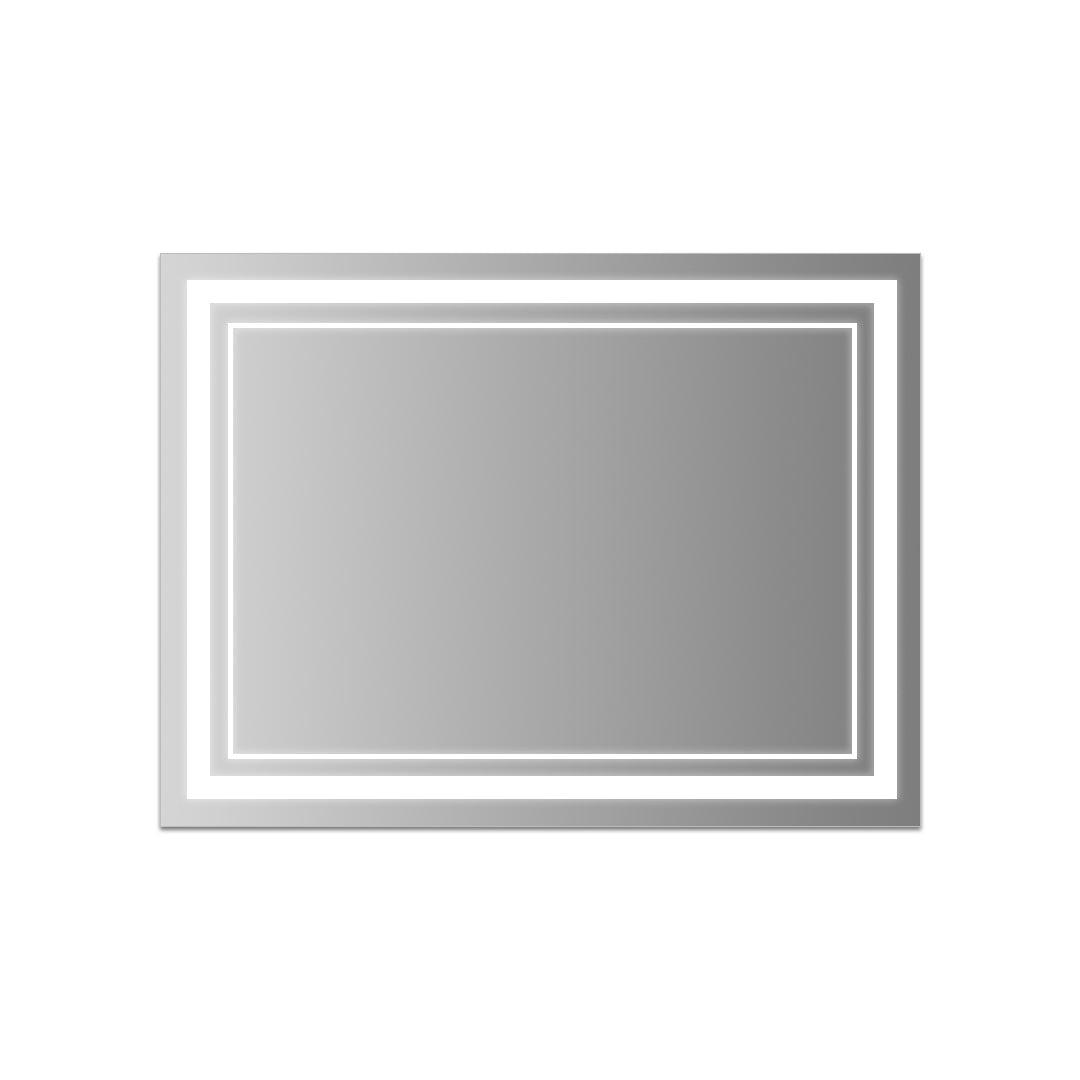 Bathroom Vanity Mirror with Lights Smart LED Anti-Fog Light, Illuminated Mirror with Touch Sensor, Adjustable Brightness, Demisting Feature, Contemporary Design, Makeup Mirror for Dressing Room, Wall-Mounted Mirror, Modern Bathroom Accessories, Energy-Eff
