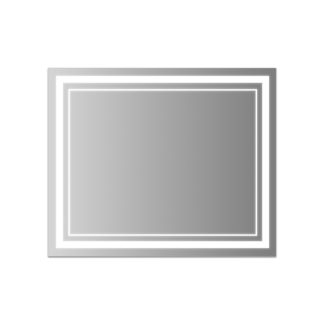 Bathroom Vanity Mirror with Lights Smart LED Anti-Fog Light, Illuminated Mirror with Touch Sensor, Adjustable Brightness, Demisting Feature, Contemporary Design, Makeup Mirror for Dressing Room, Wall-Mounted Mirror, Modern Bathroom Accessories, Energy-Eff