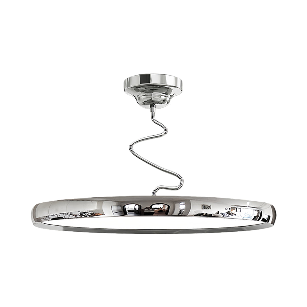 Modern Semi Flush Mount Twisted Full-Spectrum Ceiling Light