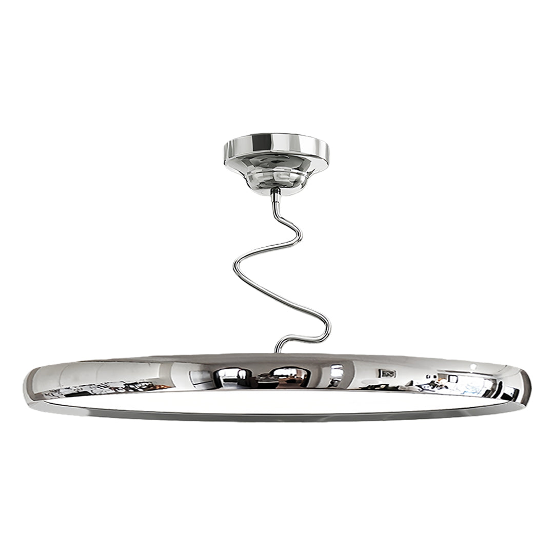 Modern Semi Flush Mount Twisted Full-Spectrum Ceiling Light