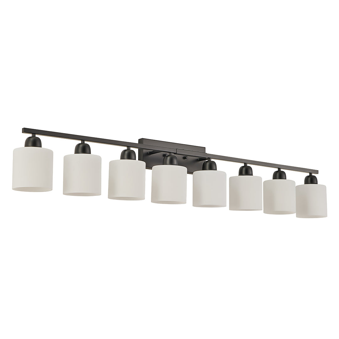 Modern Bathroom Vanity Lights Minimalist Glass Mirror Light Wall Sconce Fixture Stylish LED Lighting for Home Bath Decor Adjustable Brightness Energy Efficient Design Classic Elegance Easy Installation Contemporary Illuminated Mirror Lighting Best for Sma
