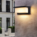 Rectangular Waterproof Solar Outdoor Wall Light - Modern Design