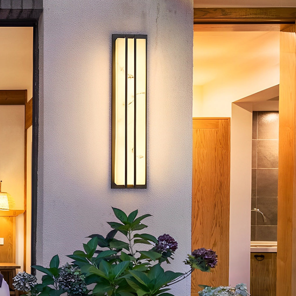 Minimalist Waterproof LED Outdoor Wall Light - Black Modern Design