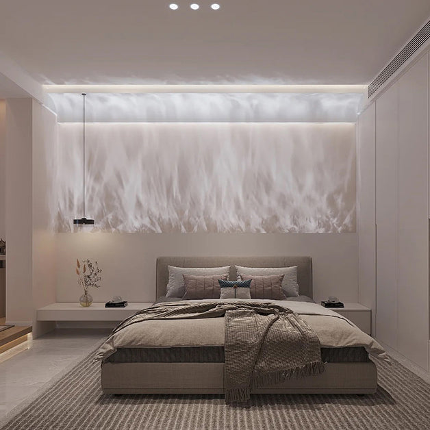 Modern LED Wall Wash Light - Water Ripple 3D Aurora Effect for Bedroom & Lounge

Transform your space with the enchanting glow of our Modern LED Wall Wash Light, designed to create a mesmerizing water ripple effect. Perfect for bedrooms and lounges, this
