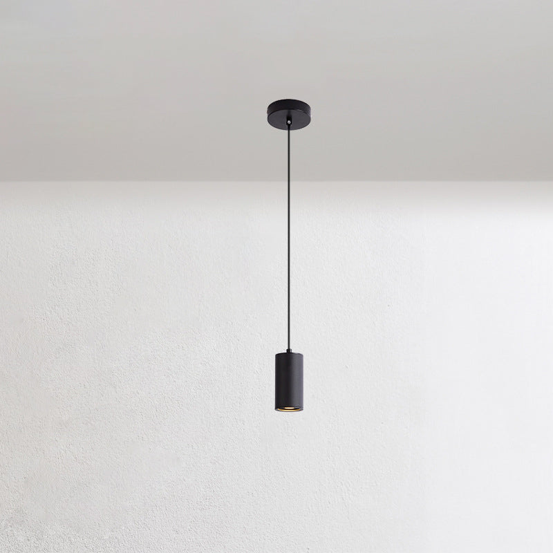 Modern Minimalist Iron Column Pendant Light - 1-Light Fixture for Living Room