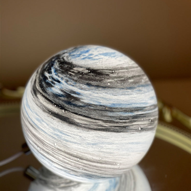 Modern Creative Planet Orb LED Night Light Table Lamp - Stylish RGB Atmosphere Lamp, 3D Decorative Lighting, Home Décor, Unique Gift Ideas, Kids Bedroom, Minimalist Design, Soft Lighting, Rechargeable Mood Light, Decorative Orb Lamp for Living Room, Bedro