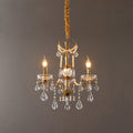 Traditional French Candelabra Crystal Iron Chandelier - 3/6/8 Lights for Living Room Elegance