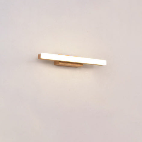 Nordic Minimalist Wooden LED Vanity Light Sconce - Modern Wall Lamp
