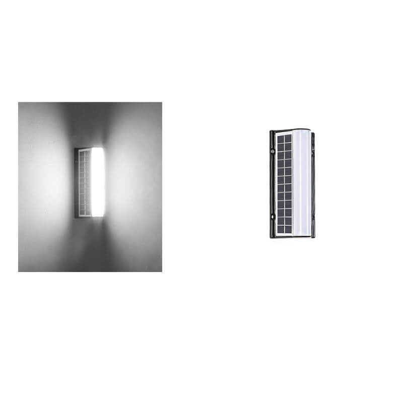 Modern Acrylic Solar LED Garden Wall Light - Waterproof Outdoor Lighting