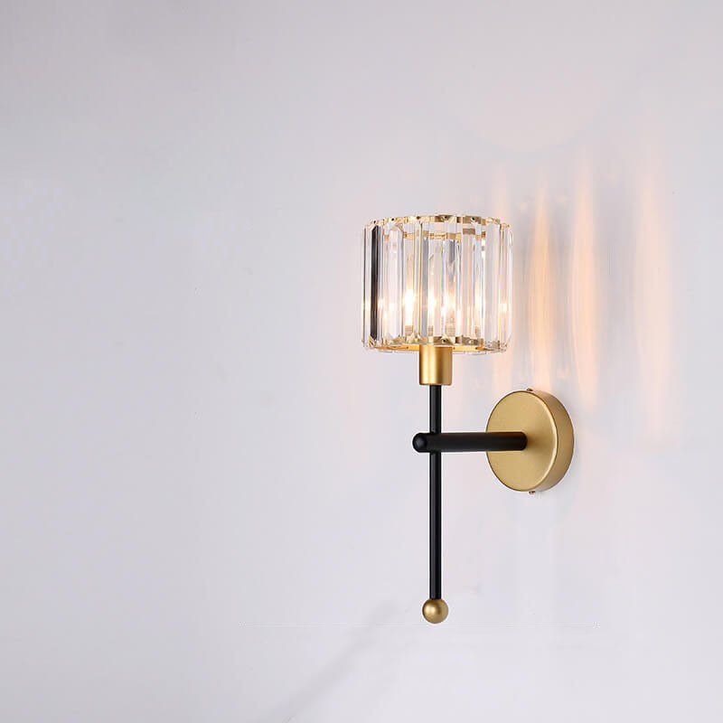Vintage Iron Glass Round Bird Wall Sconce Lamp - 1-Light for Living Room