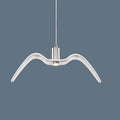 Contemporary Nordic Wrought Iron Seagull LED Pendant Light for Living Room