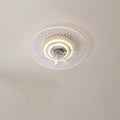 Modern Light Luxury Geometric LED Flush Mount Ceiling Fan Light