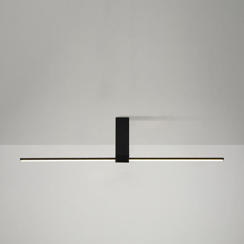 Modern Minimalist Aluminum Acrylic LED Semi-Flush Mount Ceiling Light for Hallway