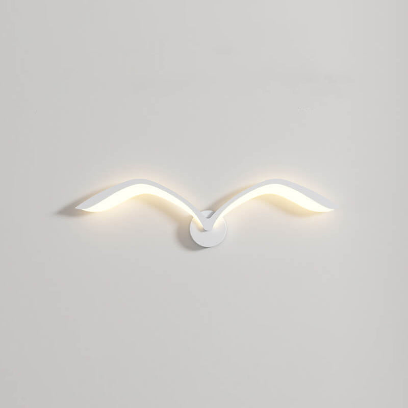 Nordic Minimalist Seagull Acrylic LED Wall Sconce Lamp - Modern Lighting Design, Energy-Efficient, Home Décor, Scandinavian Style, Adjustable Brightness