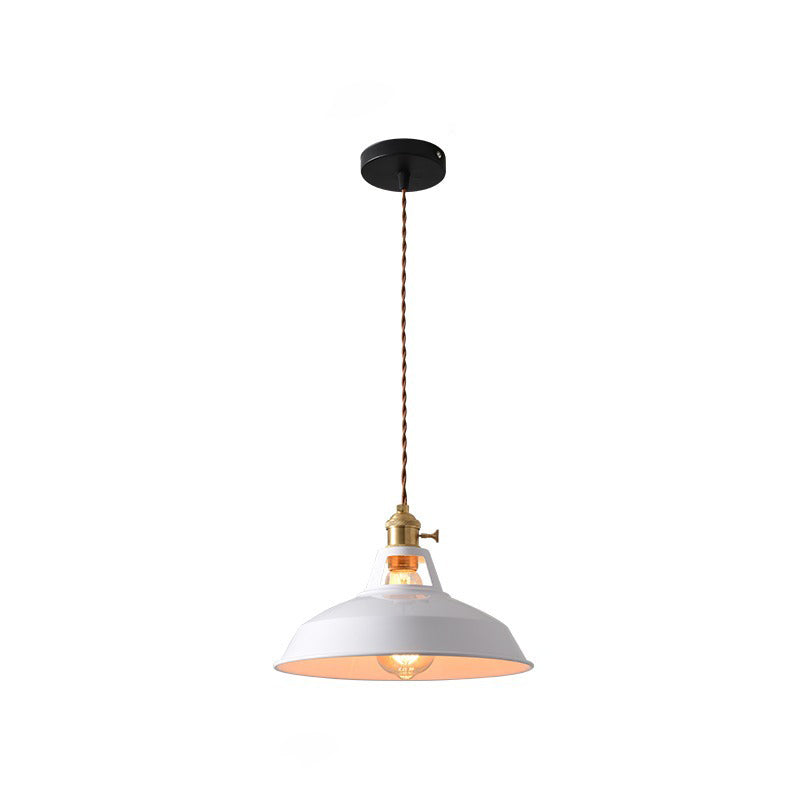 Contemporary Scandinavian Round Macaron Pendant Light - 1-Light for Living Room