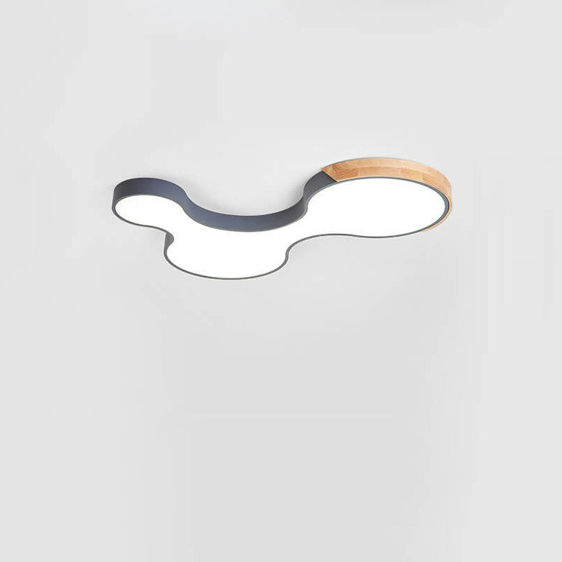 Nordic Macaron Shaped Block Clouds LED Flush Mount Ceiling Light, Modern Decorative Lighting for Home, Stylish Kids Room Illumination, Contemporary Ceiling Fixture, Soft Pastel Colors, Energy Efficient LED Design, Unique Aesthetic Lighting, Nursery and Be