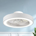 Modern Minimalist Copper LED Flush Mount Ceiling Fan Light