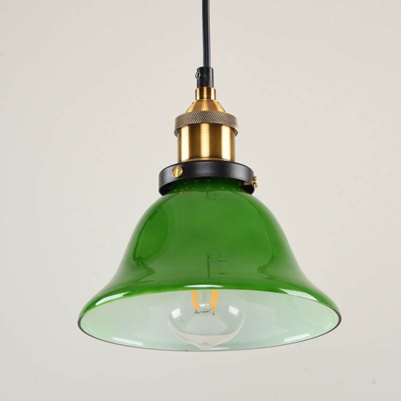 Contemporary Retro Emerald Green Flared Glass Pendant Light for Dining Room

Brighten your dining room with this stylish, contemporary retro pendant light. The emerald green flared glass shade adds a pop of elegance, making it the perfect ceiling fixture