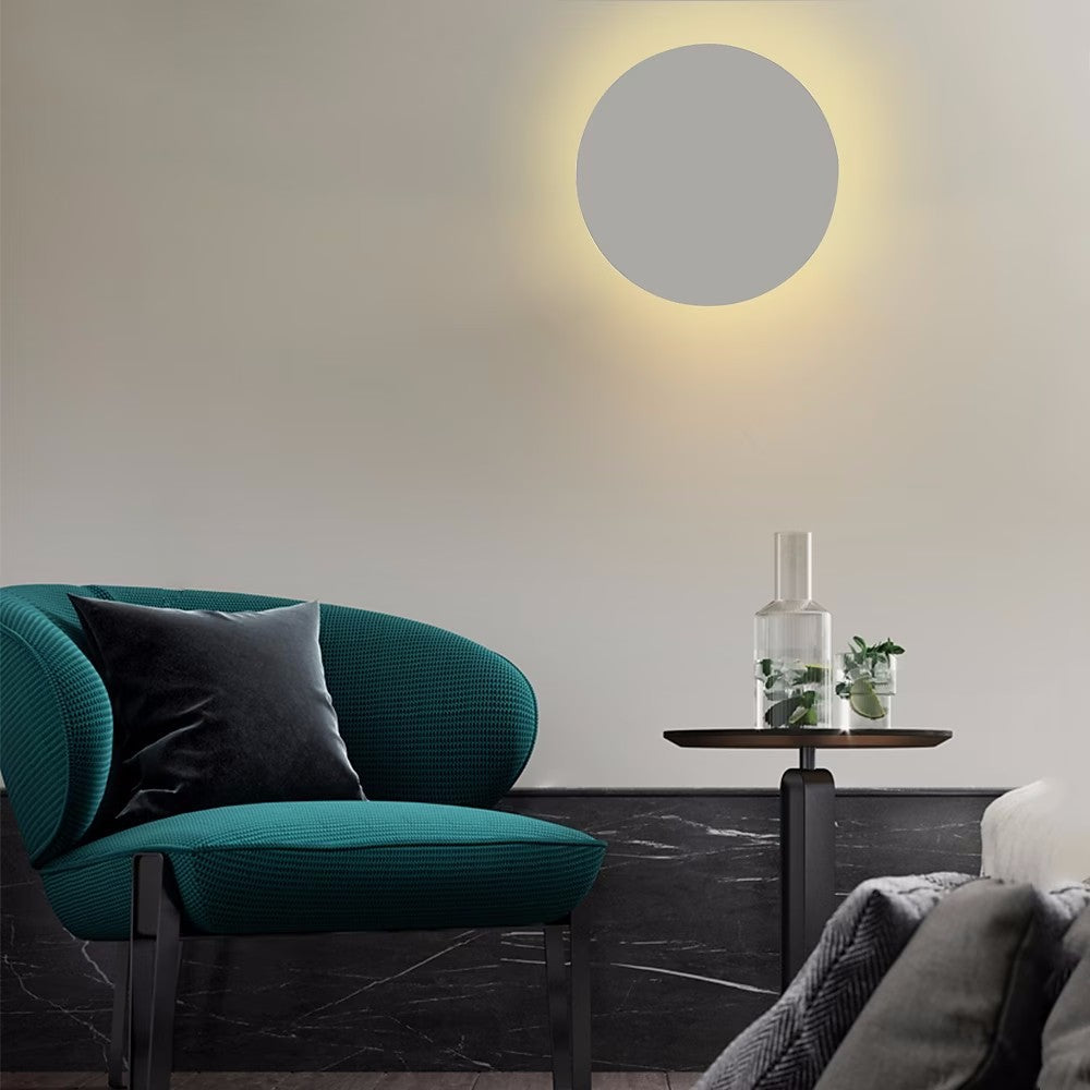 Colorful Modern Minimalist Round Iron LED Wall Sconce Lamp