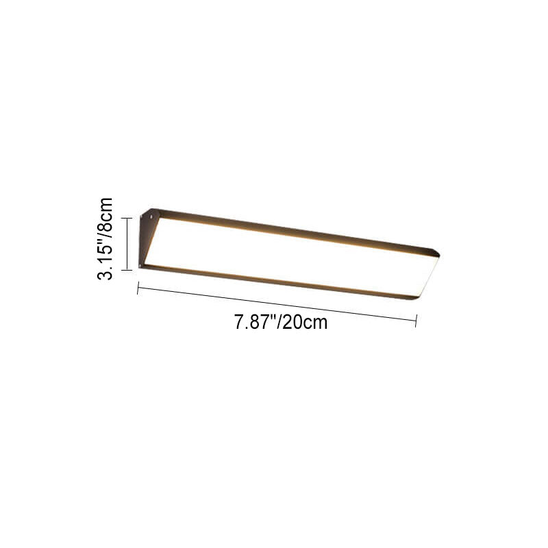 Modern Minimalist Waterproof LED Wall Sconce - Outdoor Aluminum Acrylic Long Bar Lamp