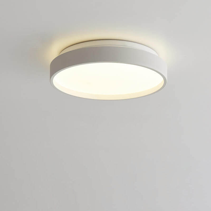 Modern Minimalist Round Acrylic LED Flush Mount Ceiling Light for Living Room & Bedroom