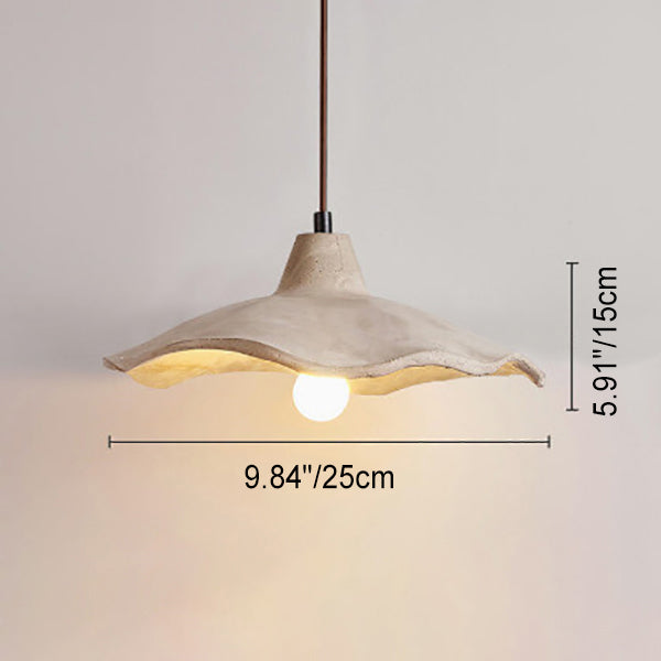 Japanese Vintage Flower Shape Lampshade Ceiling Light Chandelier 1/2/3-Light