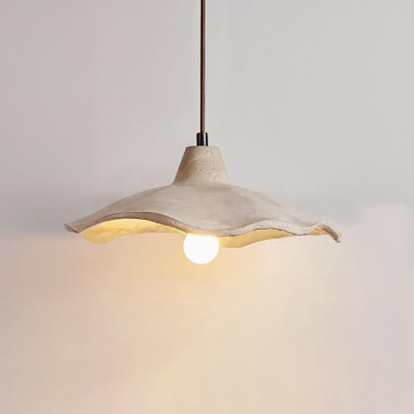 Japanese Vintage Flower Shape Lampshade Ceiling Light Chandelier 1/2/3-Light
