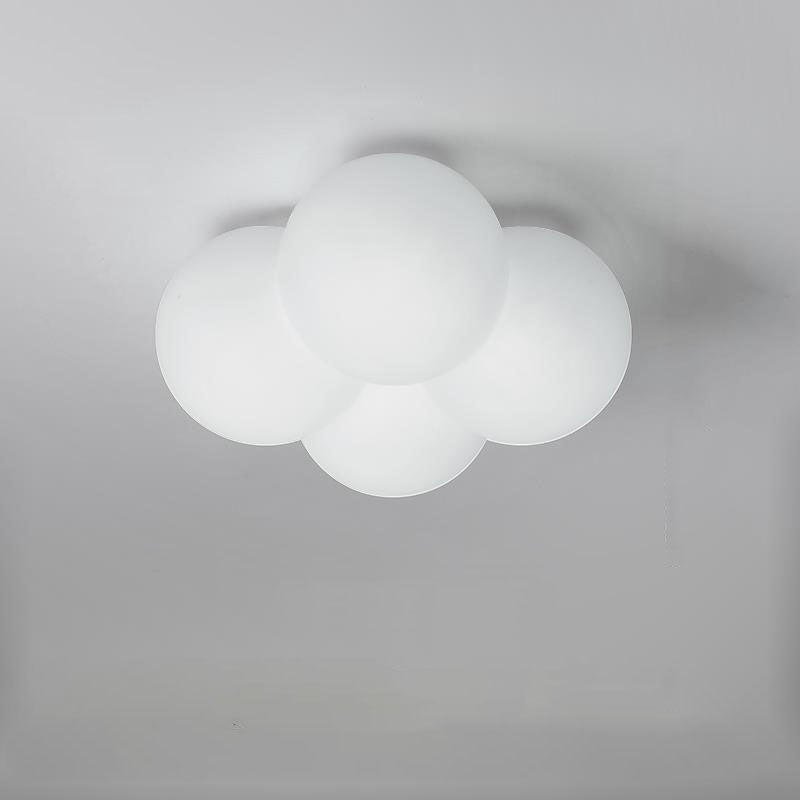 Modern Minimalist Flower Bubble LED Ceiling Light for Kids, Flush Mount Design, Colorful Nursery Lighting, Children's Room Decor, Energy-Efficient Illumination, Playful Floral Pendant Light, Cute Bedroom Fixtures, Stylish Ambient Lighting for Toddlers