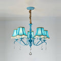 Modern Crystal Cone Iron Chandelier - 5/6/8 Light Fixture for Stylish Home Decor